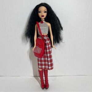 Vintage 2004 My Scene Barbie Nolee Masquerade Madness Rocker Red Boots Restyled